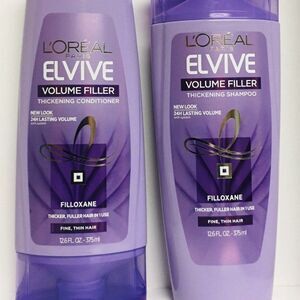 L'OREAL PARIS ELVIVE Volume Filler Thickening Shampoo and Conditioner Set ~ NEW